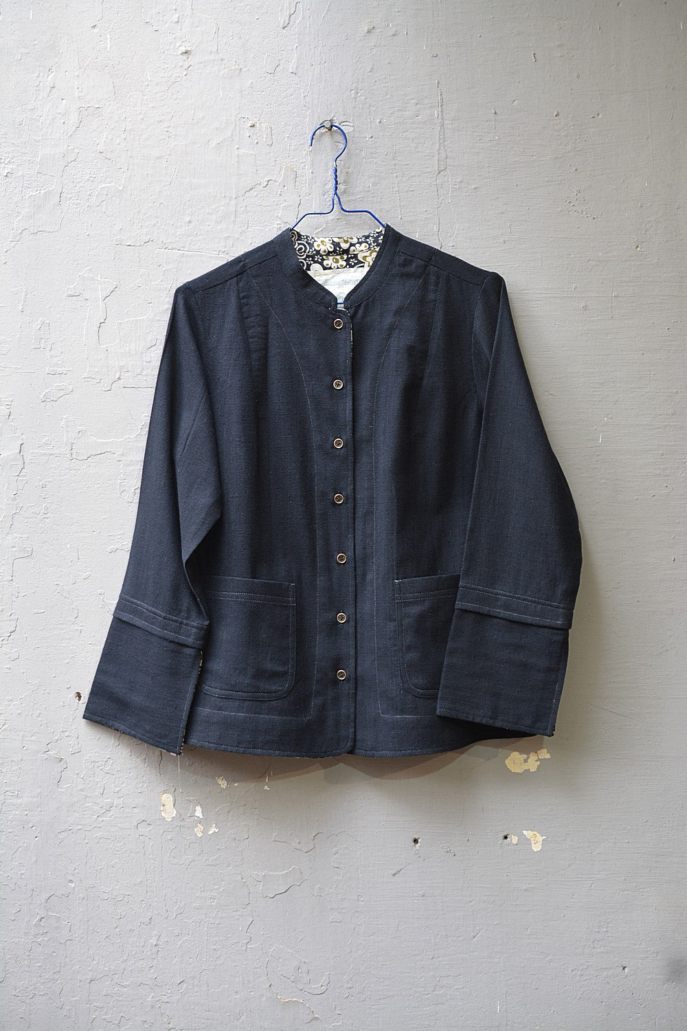 Kappu Khadi Jacket - metaphorracha