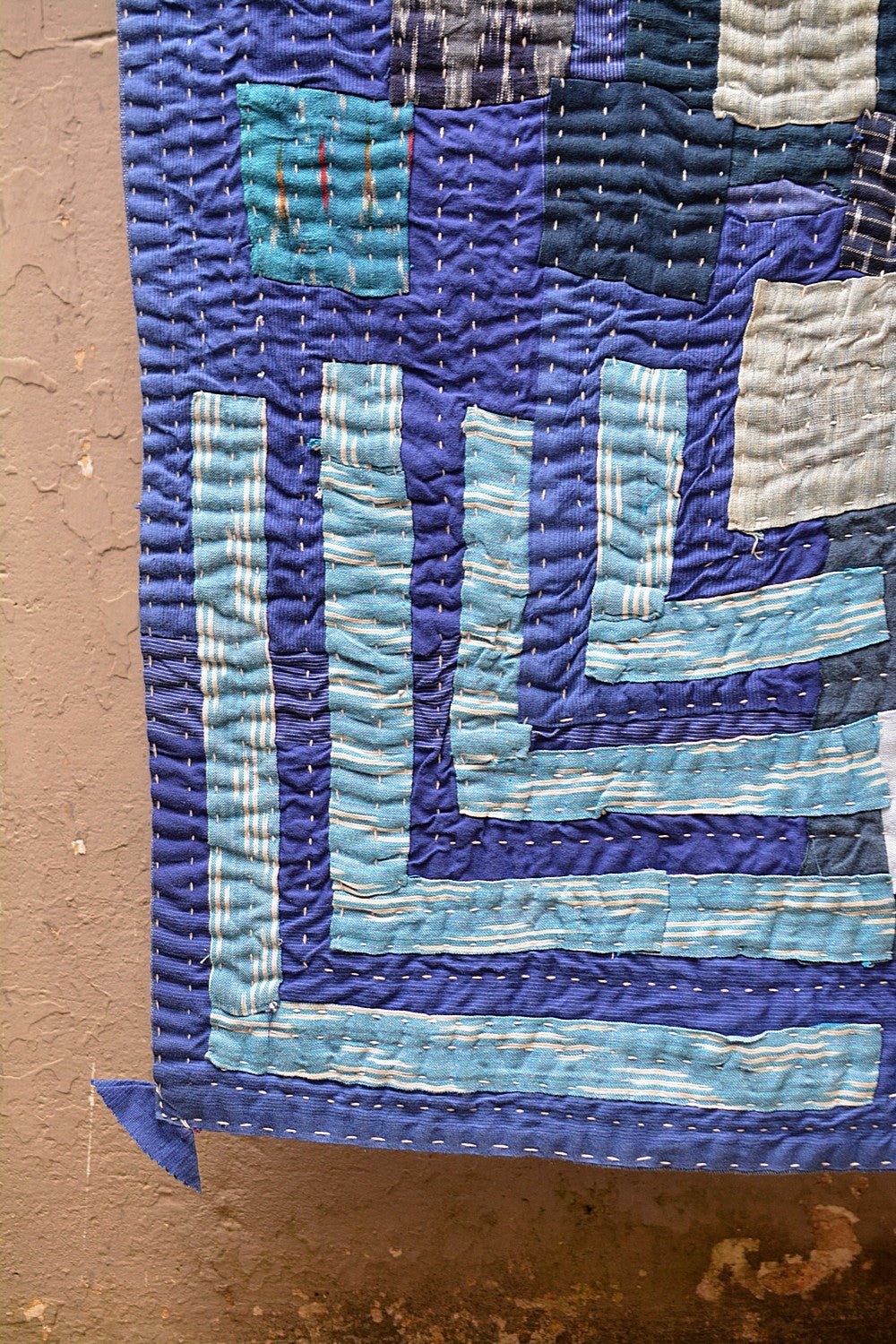 Karnataka Kowdhi – Azul - 63” x 85” - metaphorracha