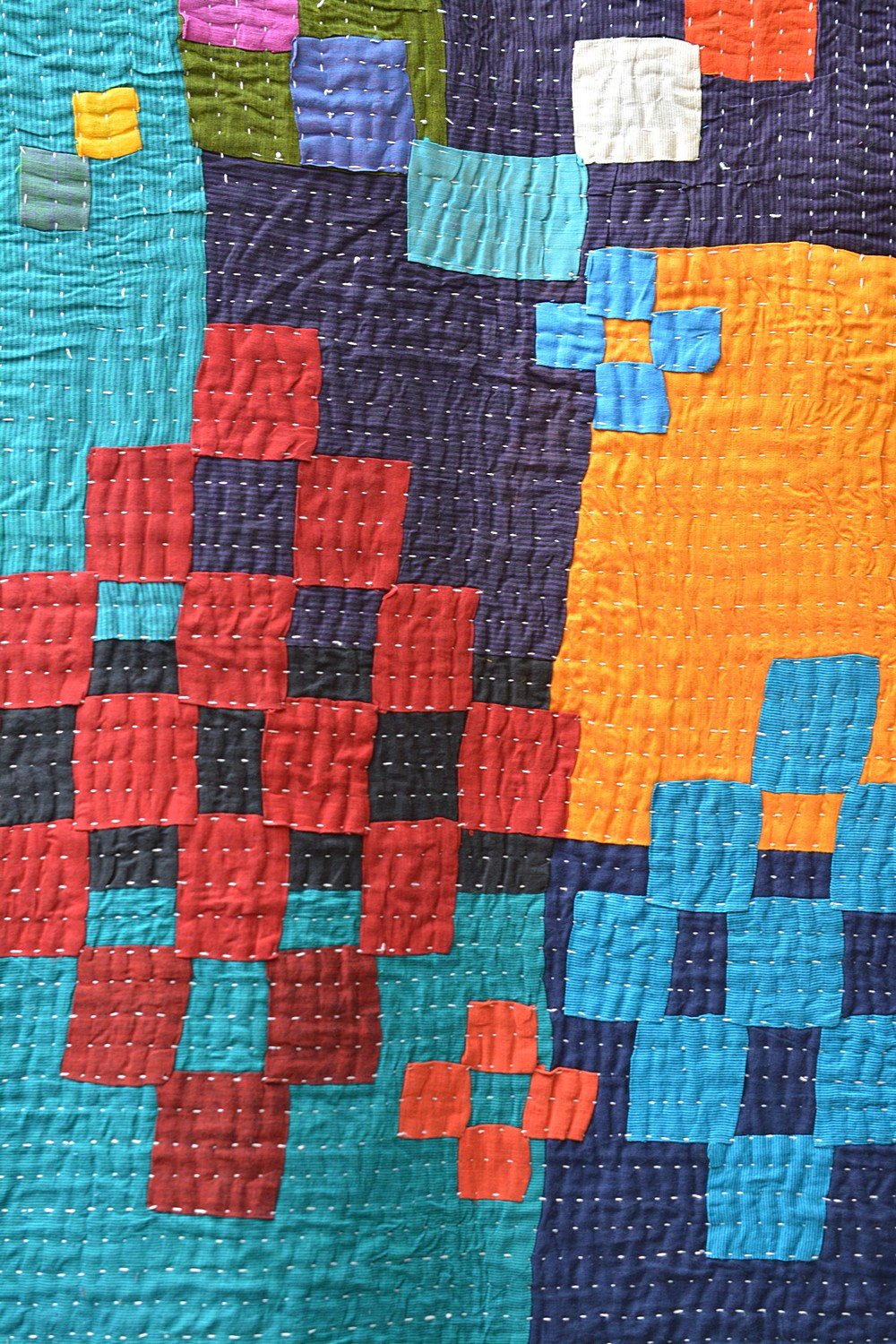 Karnataka Kowdhi - Contour (62" x 88") - metaphorracha