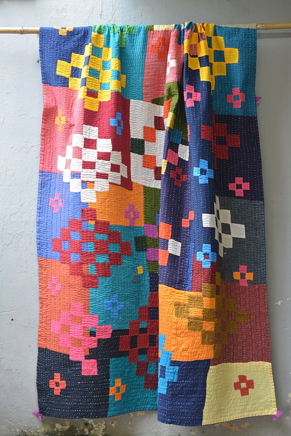 Karnataka Kowdhi - Contour (62" x 88") - metaphorracha
