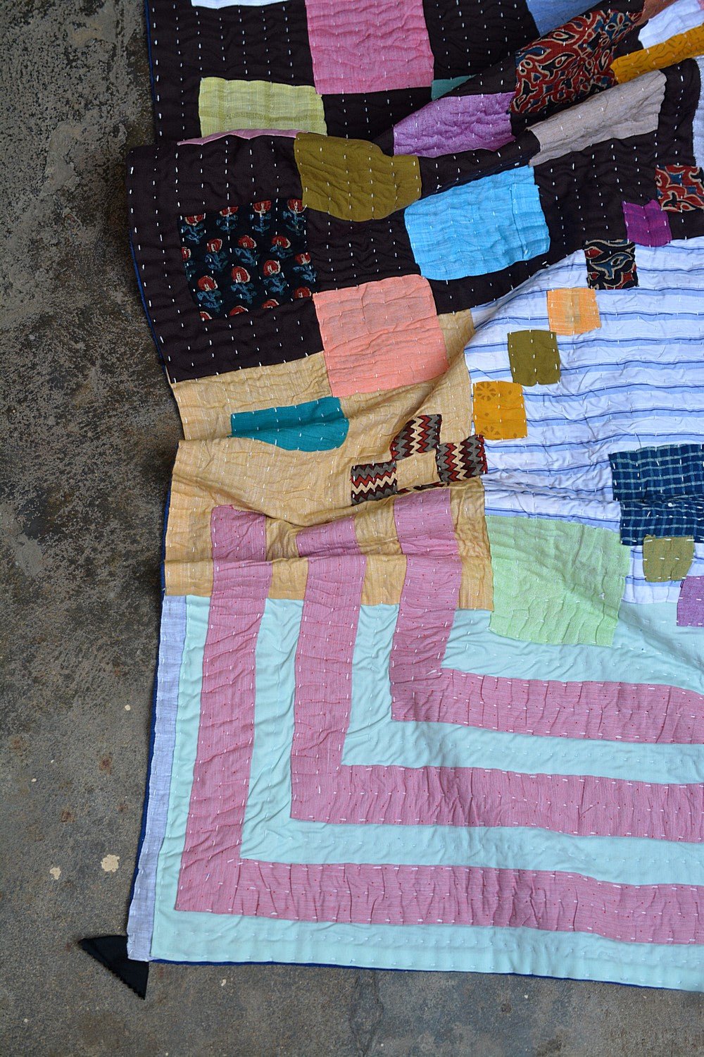 Karnataka Kowdhi - Fragment (63" x 90") - metaphorracha