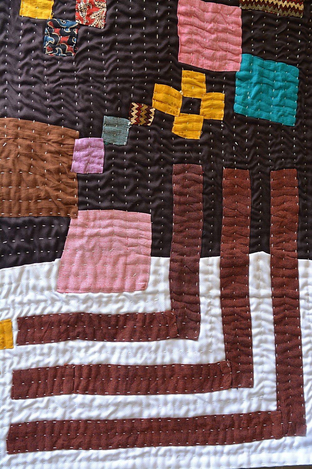 Karnataka Kowdhi - Fragment (63" x 90") - metaphorracha