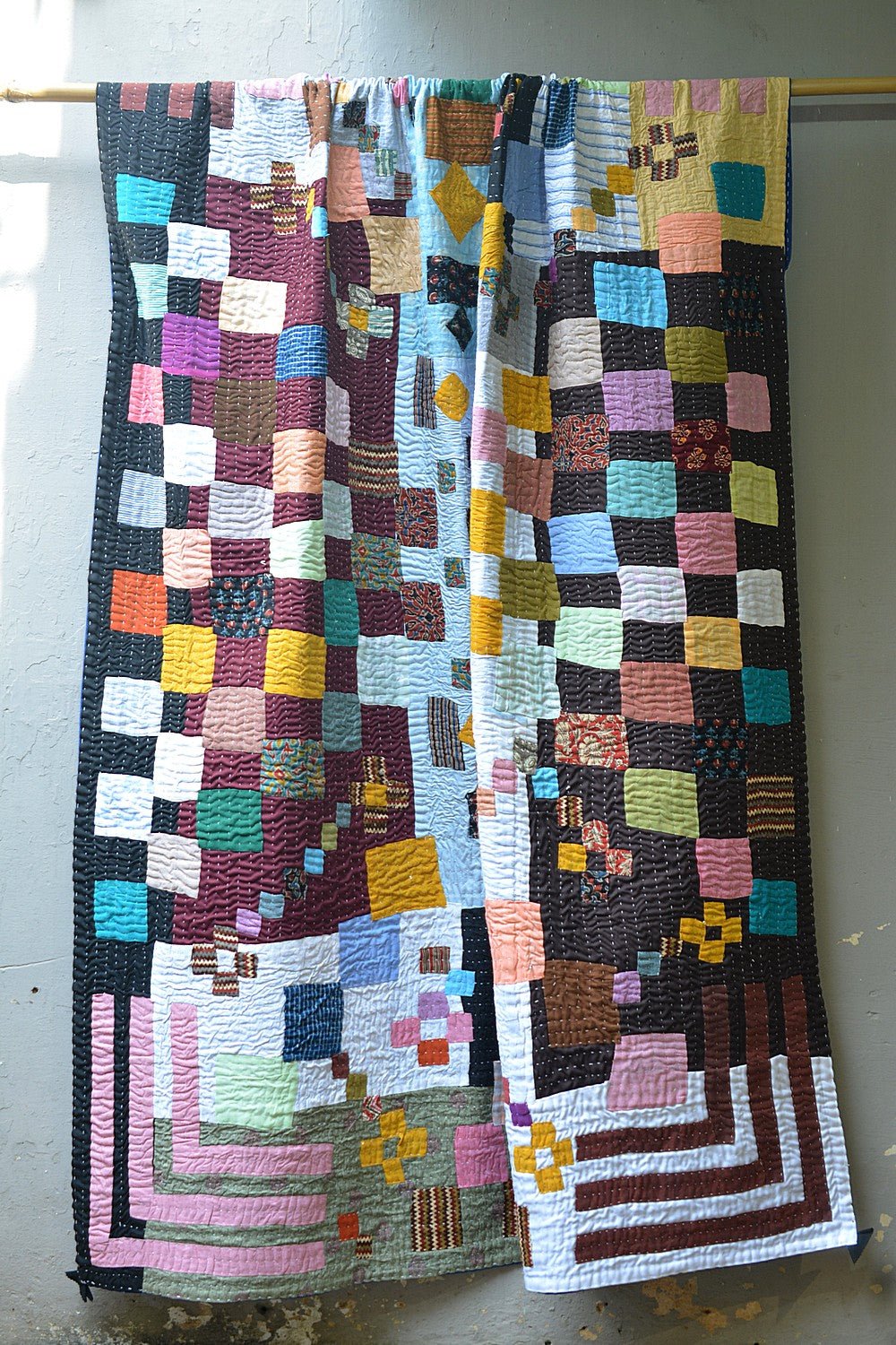 Karnataka Kowdhi - Fragment (63" x 90") - metaphorracha