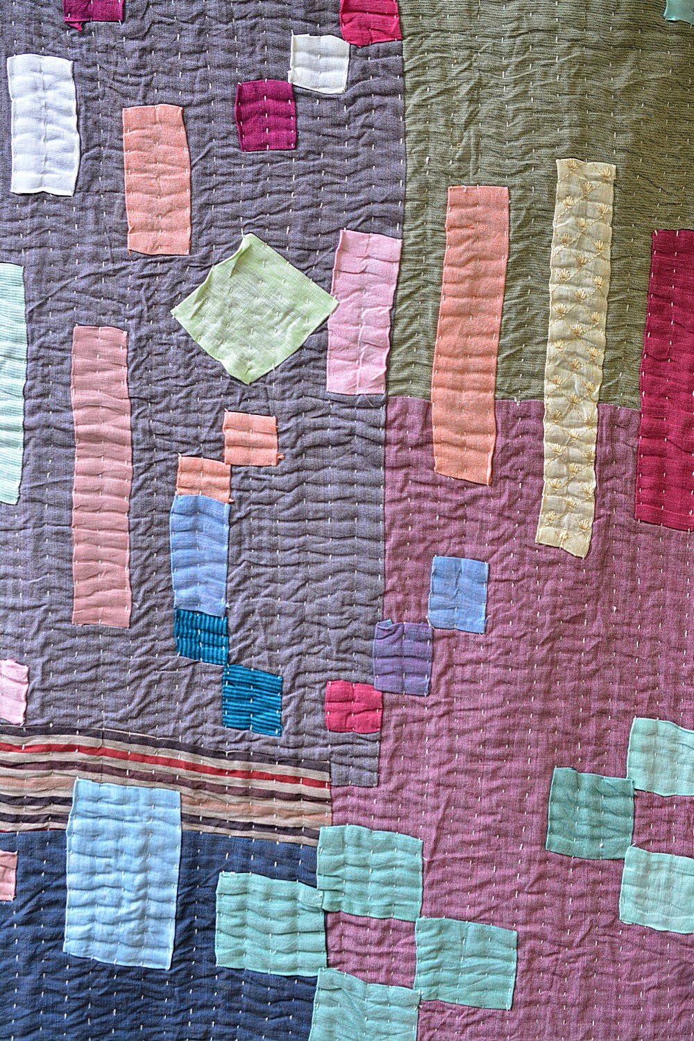 Karnataka Kowdhi - Margin (62" x 92") - metaphorracha