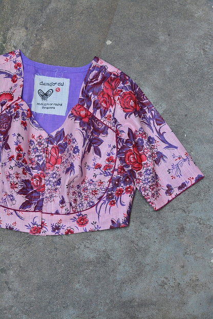 Katori Khadi Blouse - Printed - metaphorracha