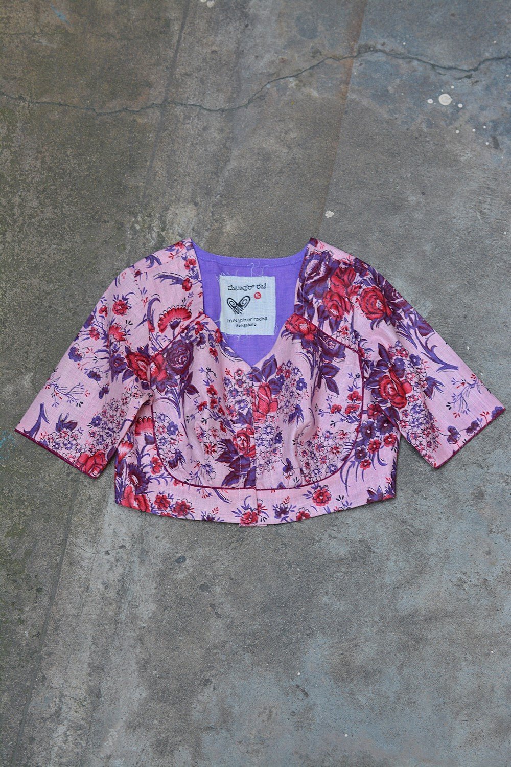 Katori Khadi Blouse - Printed - metaphorracha