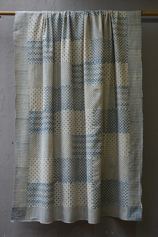 Khadi Bedsheet - Grill - 56"x 92" - metaphorracha