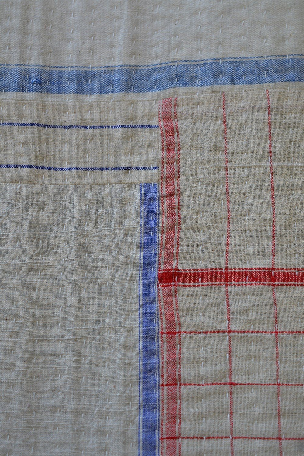 Khadi Bedspread - Upcycled - 60"x 90" - metaphorracha