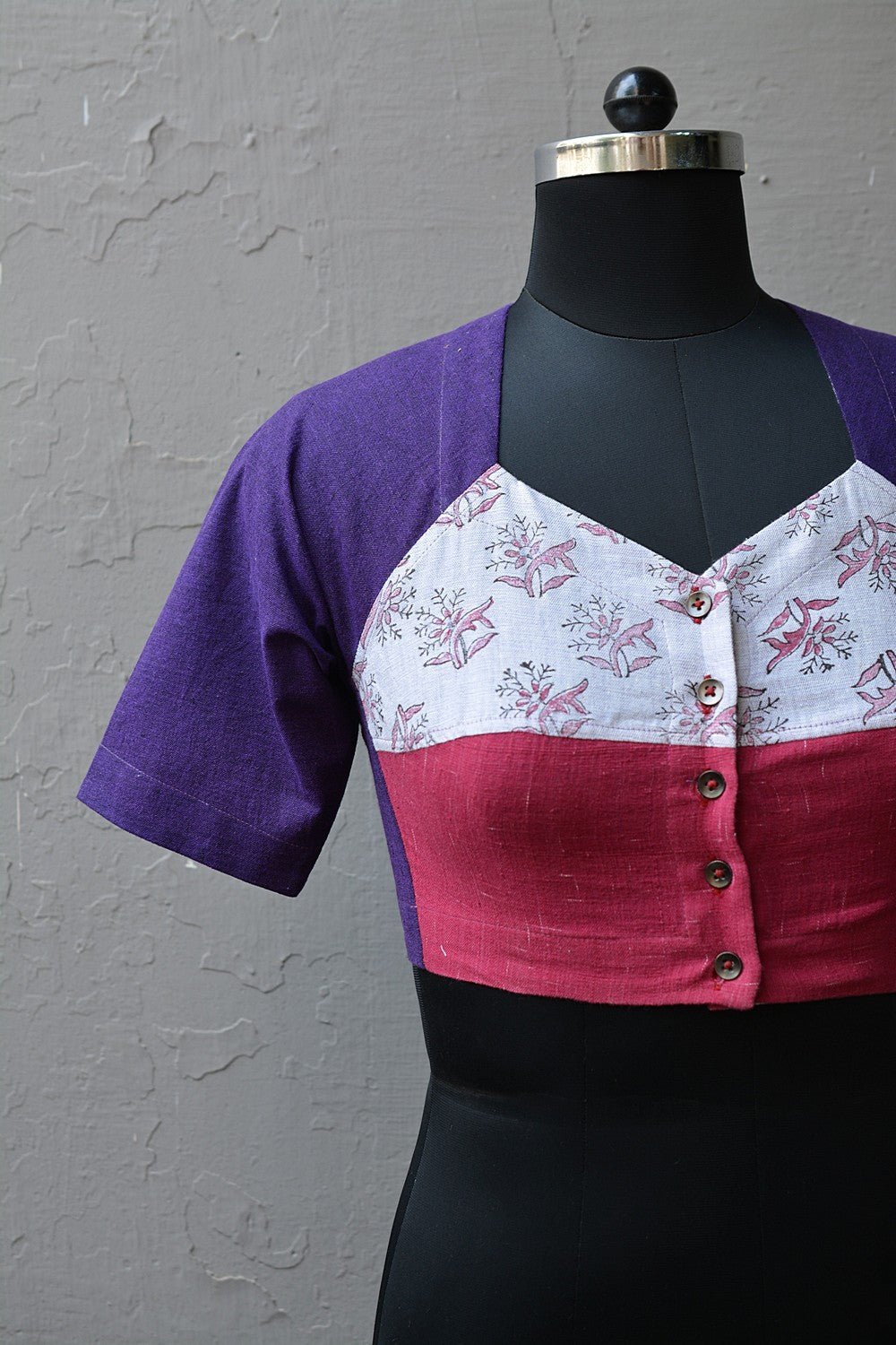 Khadi Blouse - Kaanchli Design - metaphorracha