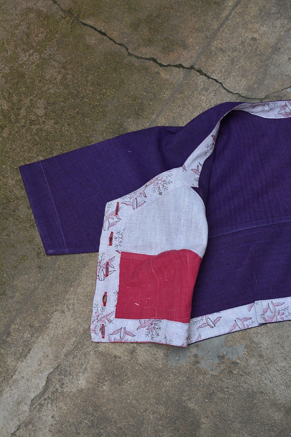 Khadi Blouse - Kaanchli Design - metaphorracha