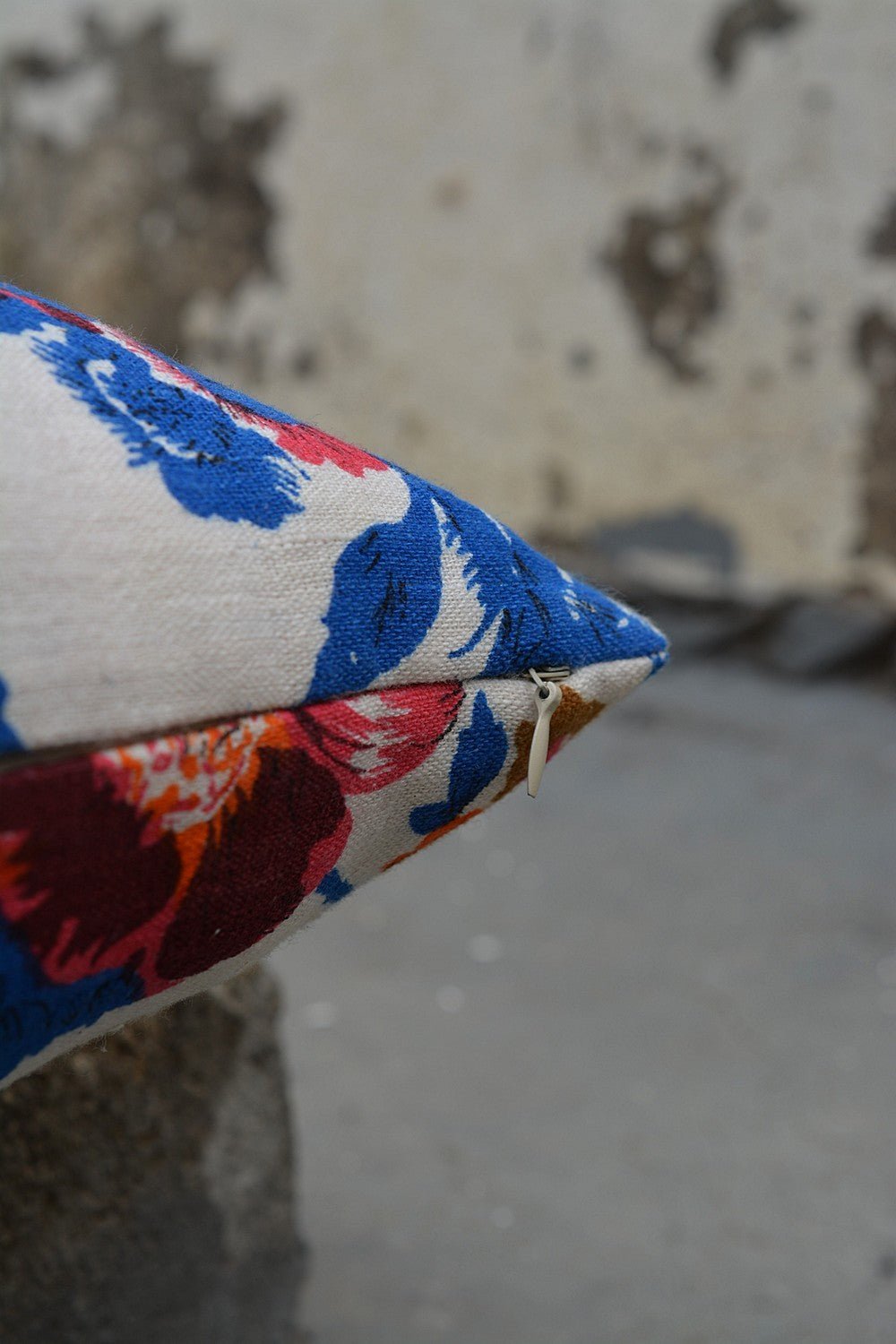 Khadi Cushion Cover - Floral - metaphorracha