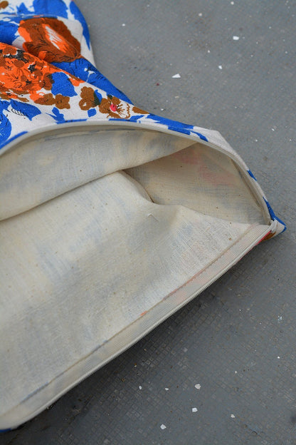 Khadi Cushion Cover - Floral - metaphorracha