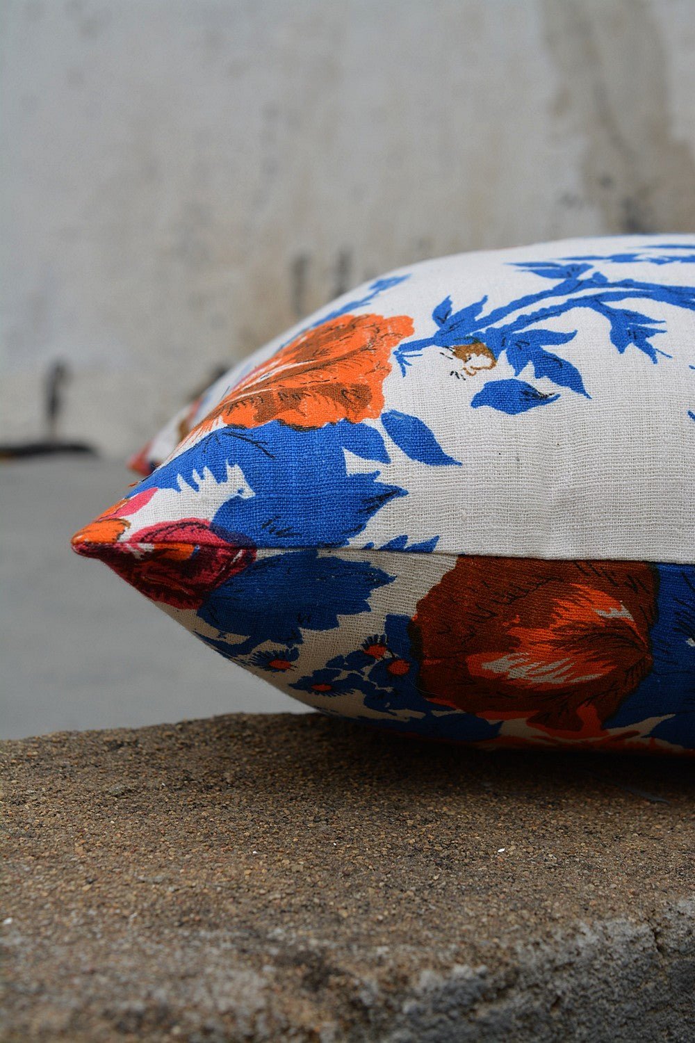 Khadi Cushion Cover - Floral - metaphorracha