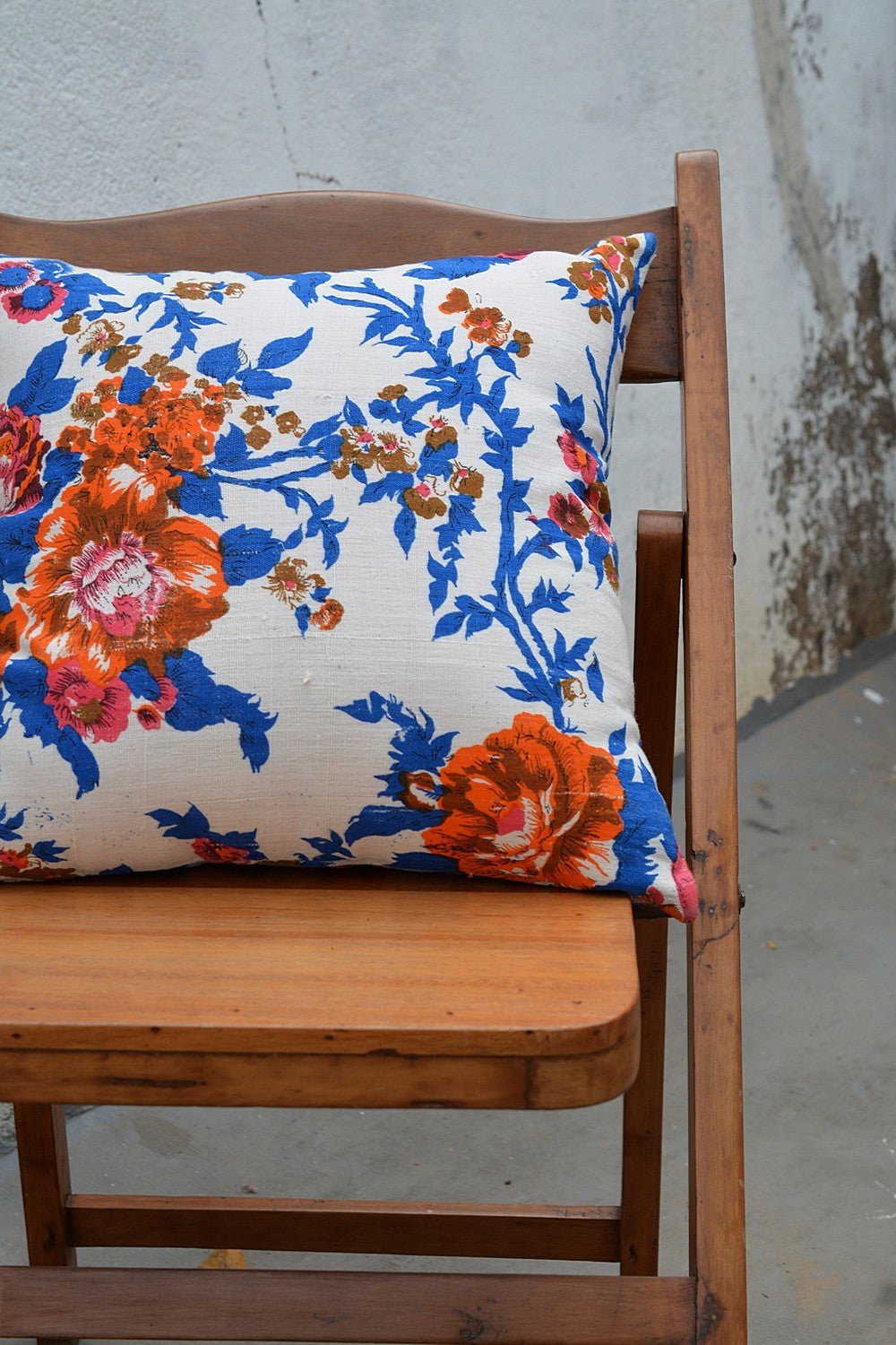 Khadi Cushion Cover - Floral - metaphorracha