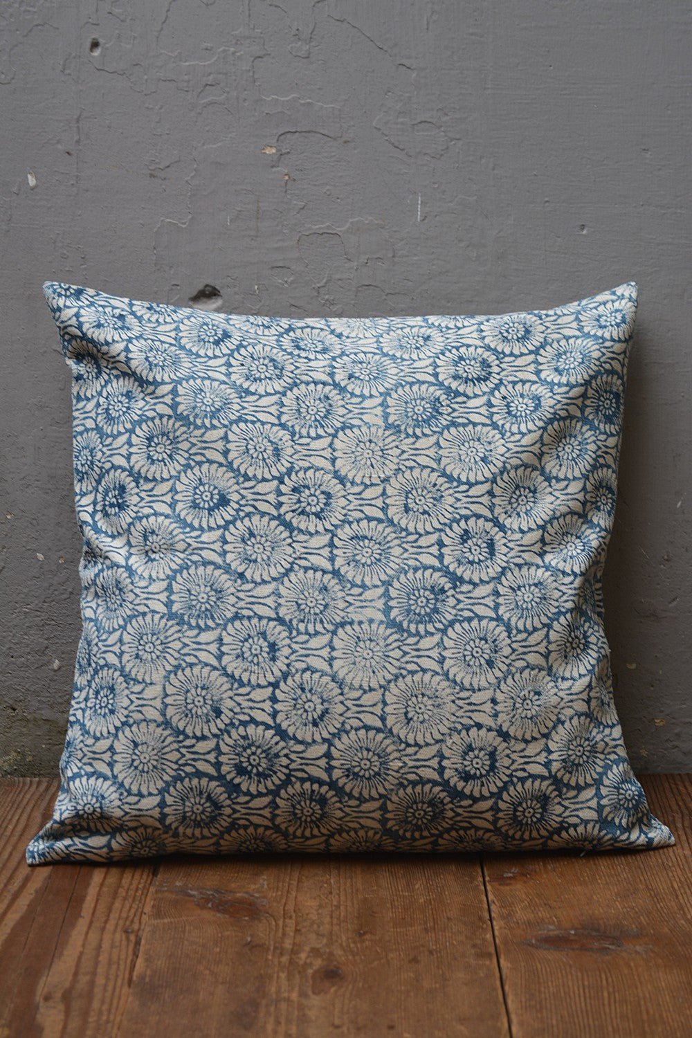 Khadi Cushion Cover - Flower Rail - metaphorracha