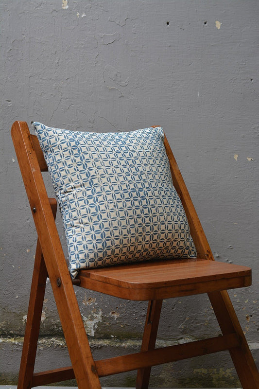 Khadi Cushion Cover - Geometrical - metaphorracha