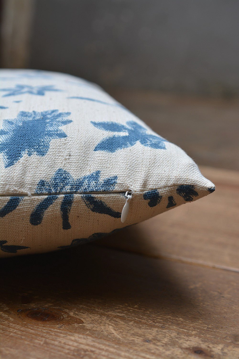 Khadi Cushion Cover - Scattered Flower - metaphorracha