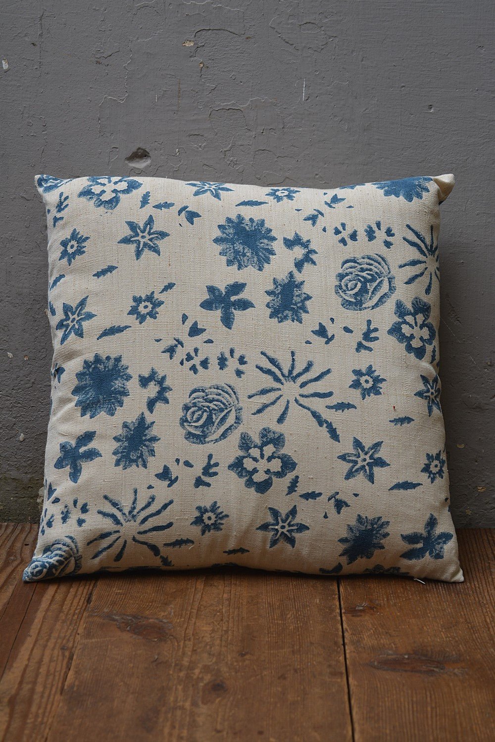 Khadi Cushion Cover - Scattered Flower - metaphorracha