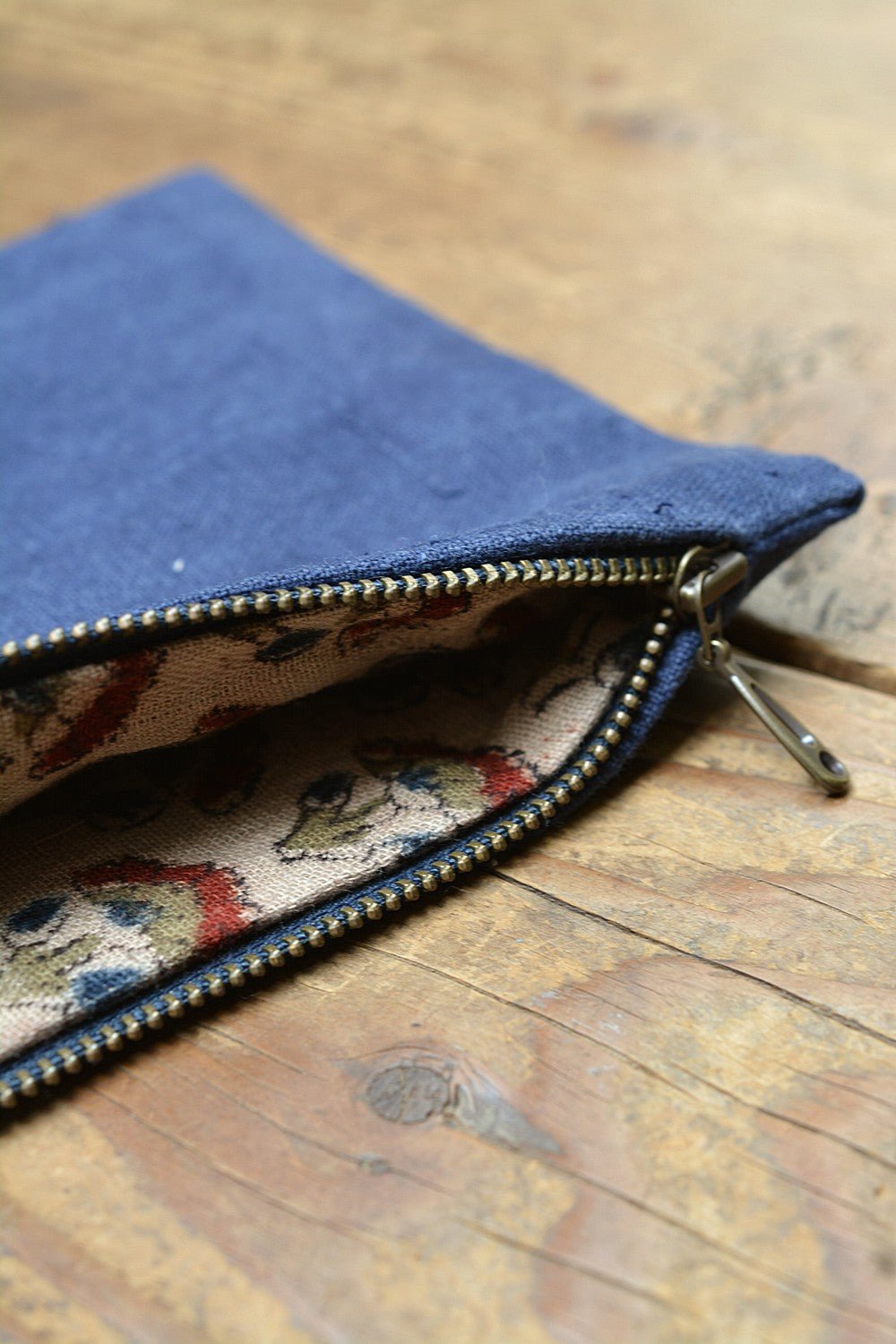 Khadi Denim Pouch - metaphorracha