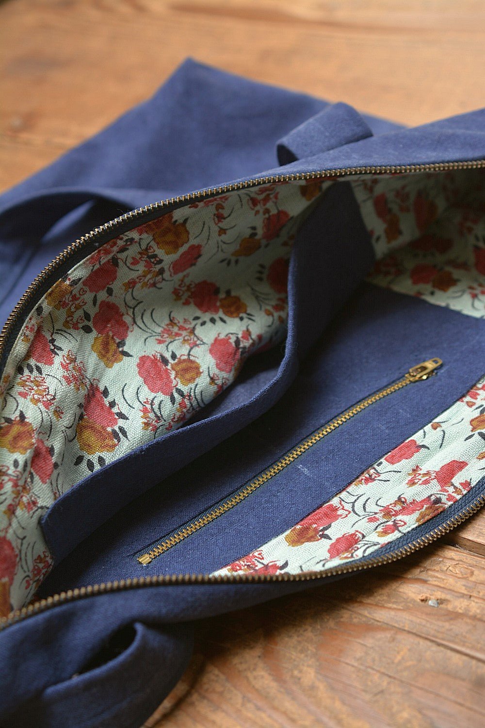 Khadi Denim Weekend Bag - metaphorracha
