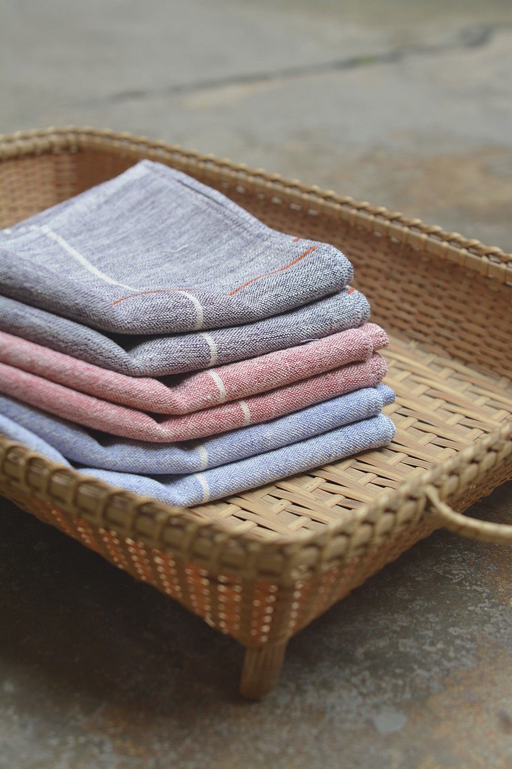 Khadi Handkerchief - Latitude (Set of 6) - metaphorracha