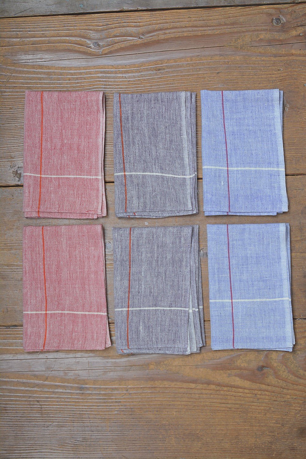 Khadi Handkerchief - Latitude (Set of 6) - metaphorracha