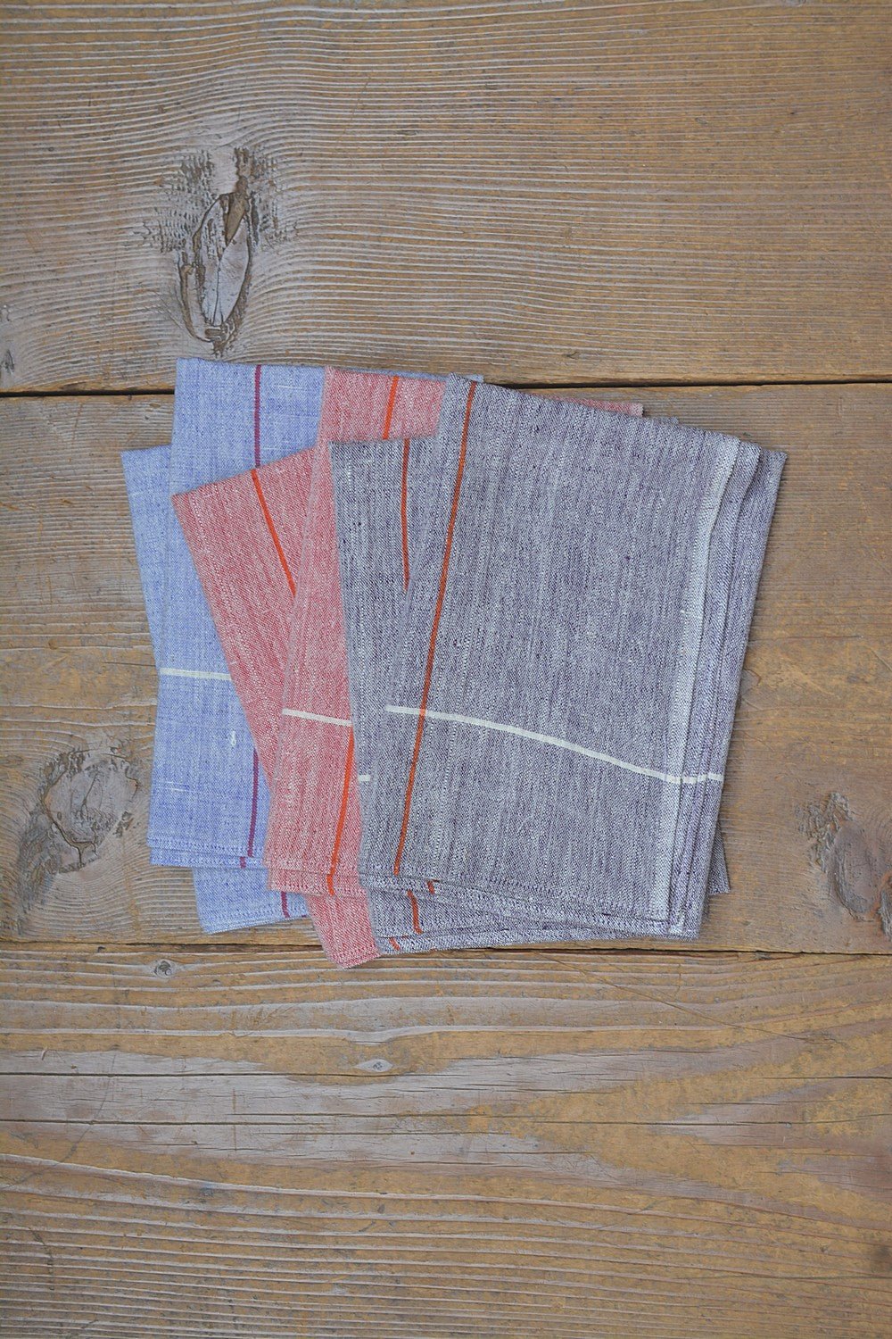 Khadi Handkerchief - Latitude (Set of 6) - metaphorracha