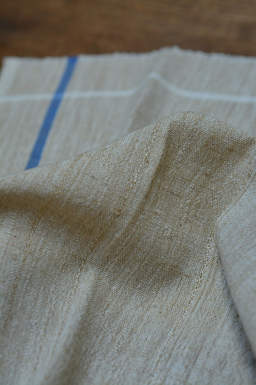 Khadi Handkerchiefs - Beige Chambray - metaphorracha