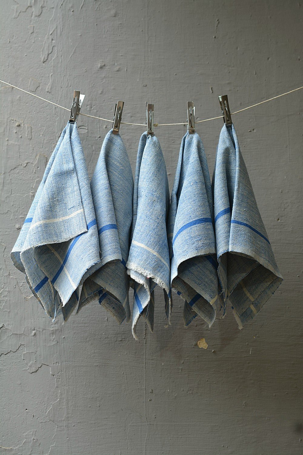 Khadi Handkerchiefs - Blue Porcelain - metaphorracha