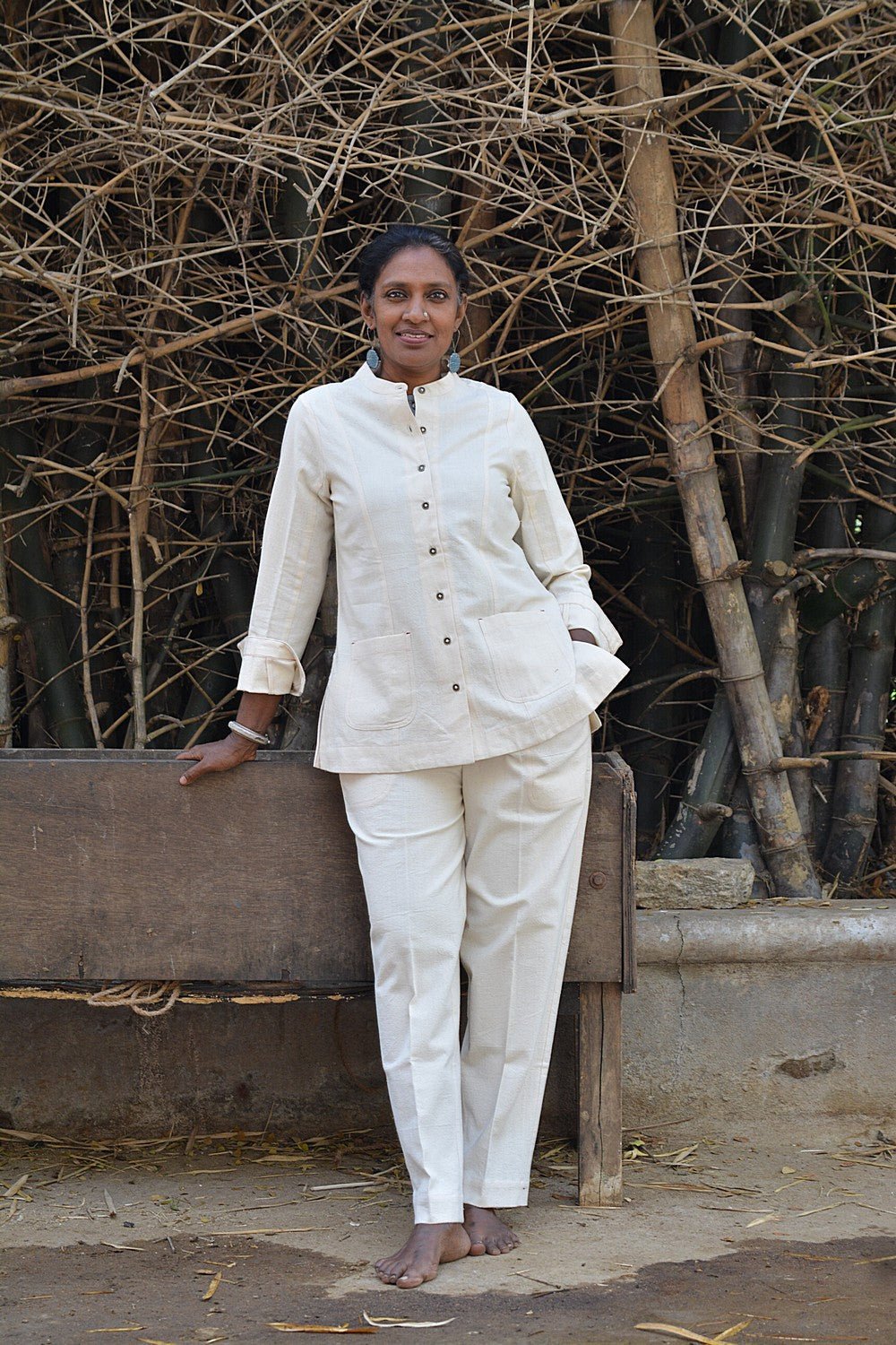 Khadi Jacket - Safari - metaphorracha