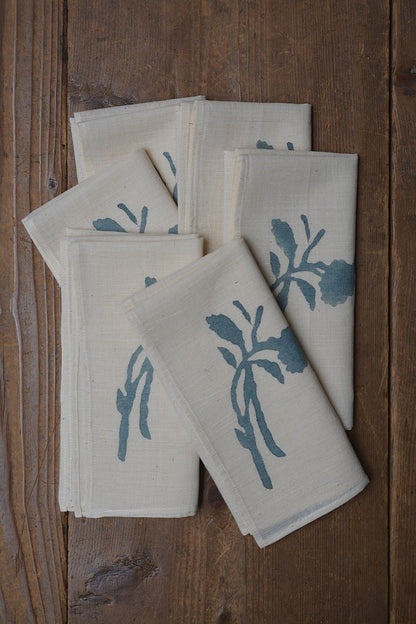 Khadi Napkins - Block Printed - metaphorracha