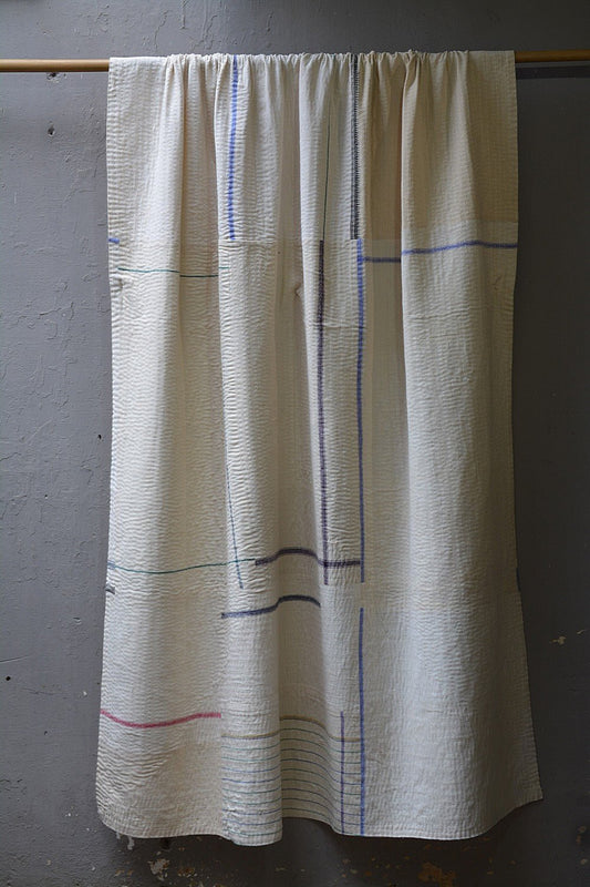 Khadi Quilt Blanket - Versatile - 61" x 90" - metaphorracha