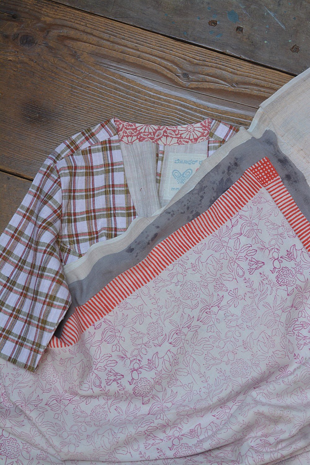 Khadi Saree - Printed Botanical - metaphorracha