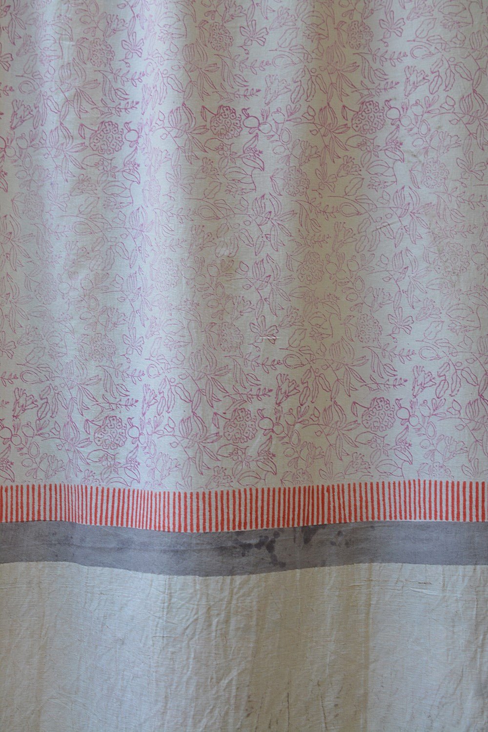 Khadi Saree - Printed Botanical - metaphorracha