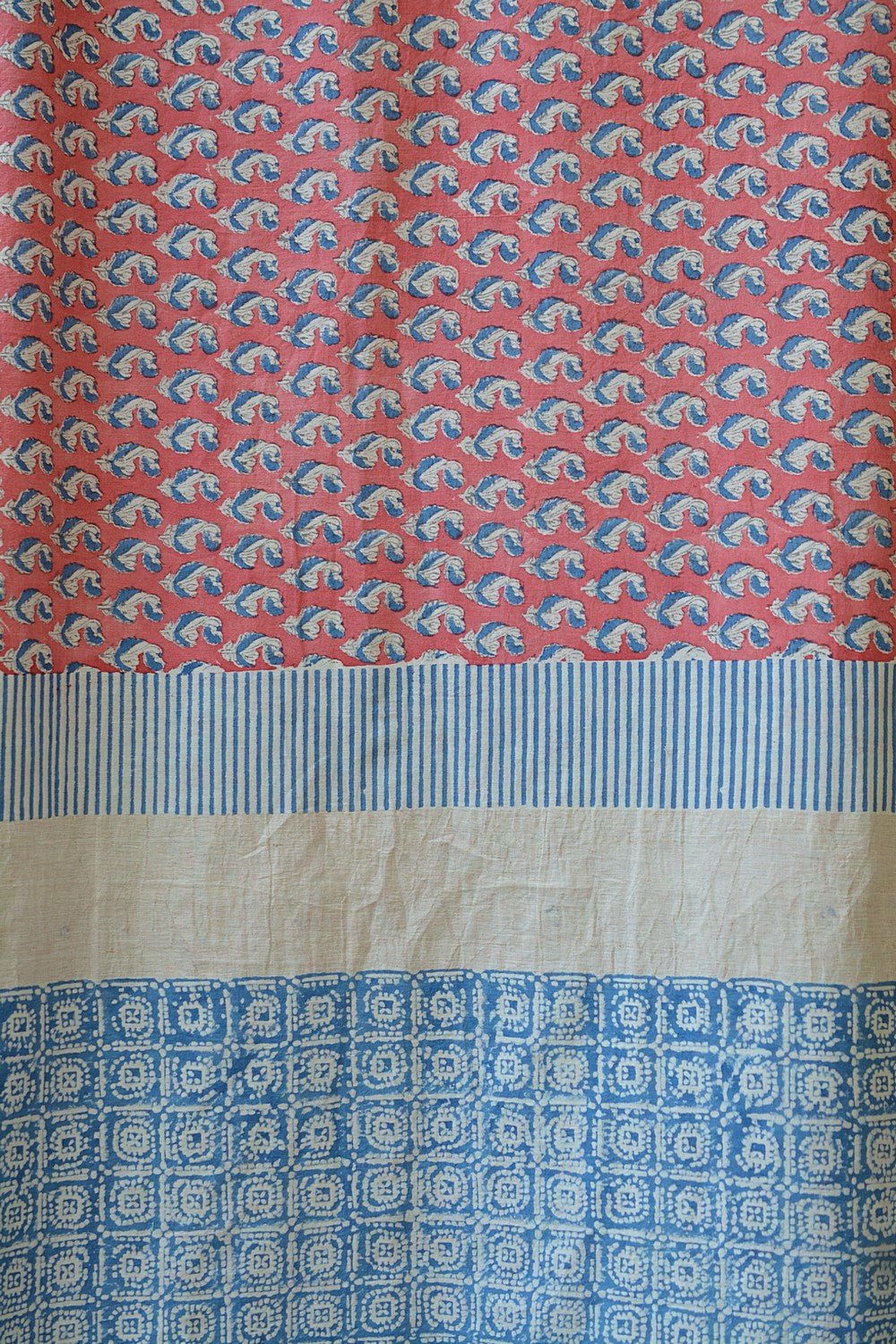 Khadi Saree - Printed Dicots - metaphorracha