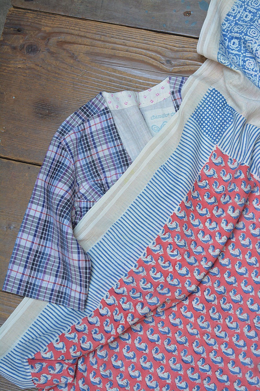Khadi Saree - Printed Dicots - metaphorracha