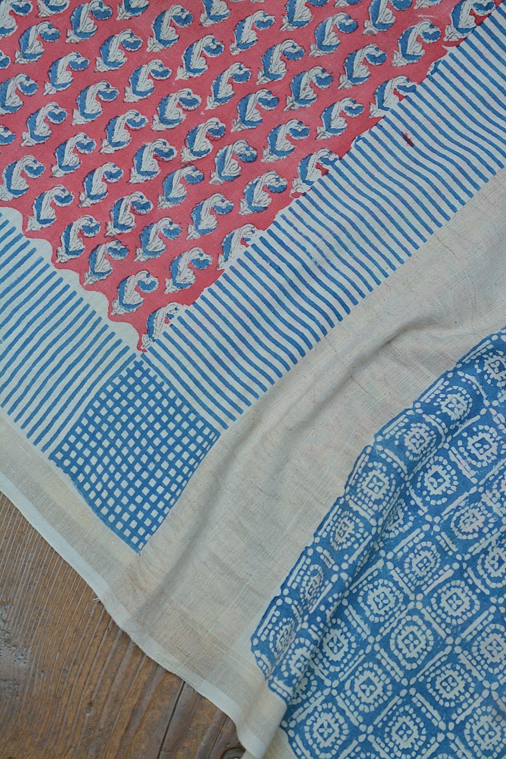 Khadi Saree - Printed Dicots - metaphorracha