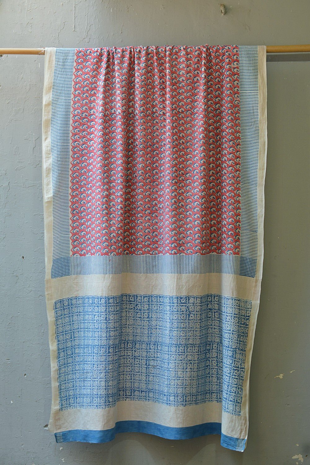 Khadi Saree - Printed Dicots - metaphorracha