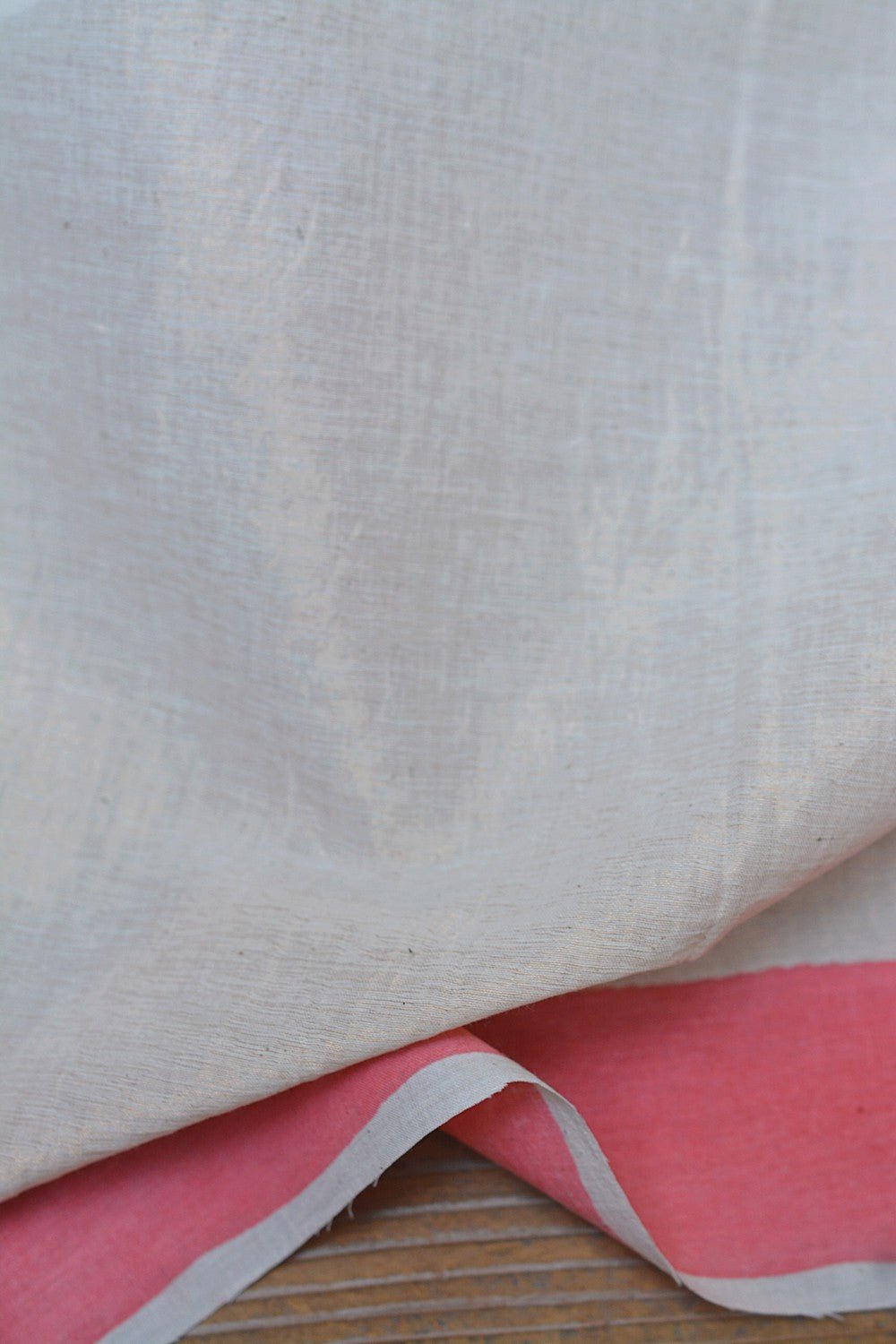 Khadi Saree - Printed Forget - me - nots - metaphorracha