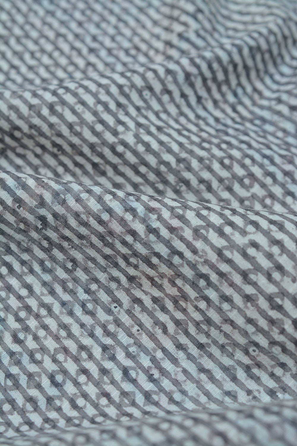 Khadi Saree - Printed Tendril - metaphorracha