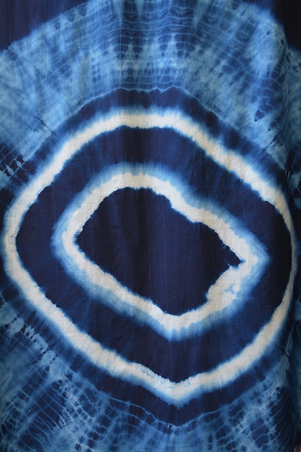 Khadi Saree - Tie and Dyed North Sea Blue - metaphorracha