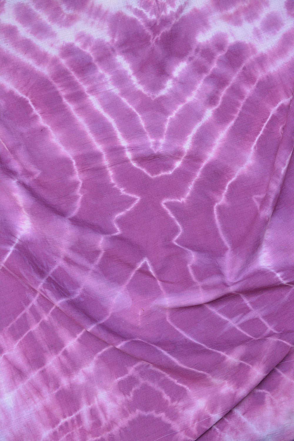 Khadi Saree - Tie and Dyed Old Claret Pink - metaphorracha