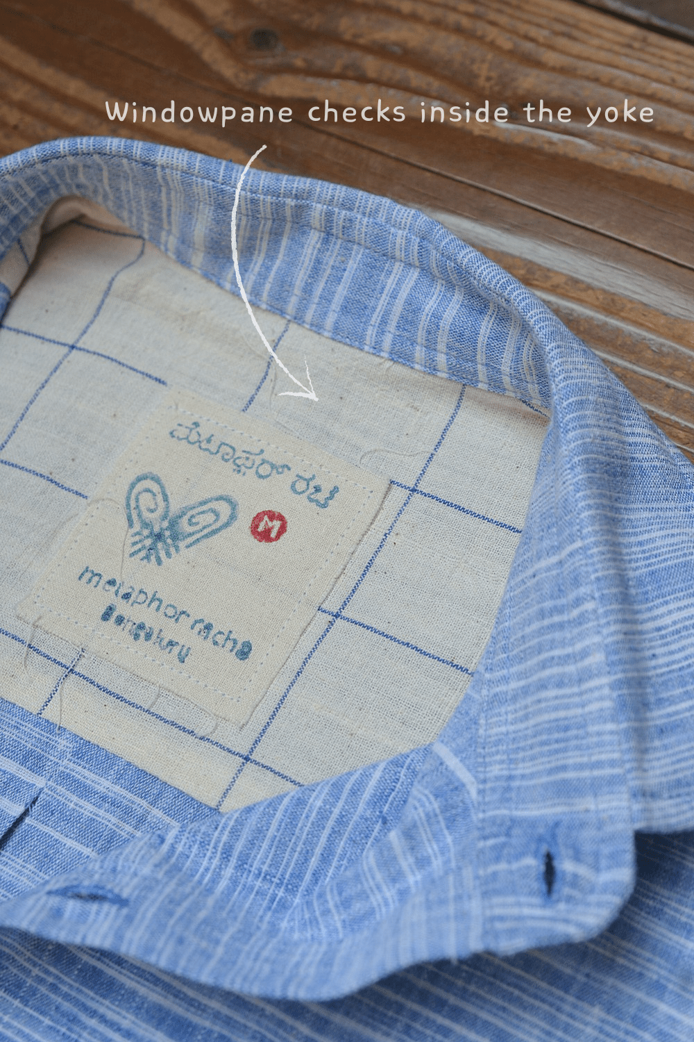 Men's Full Sleeve Pure Cotton Khadi Shirt from Metaphor Racha