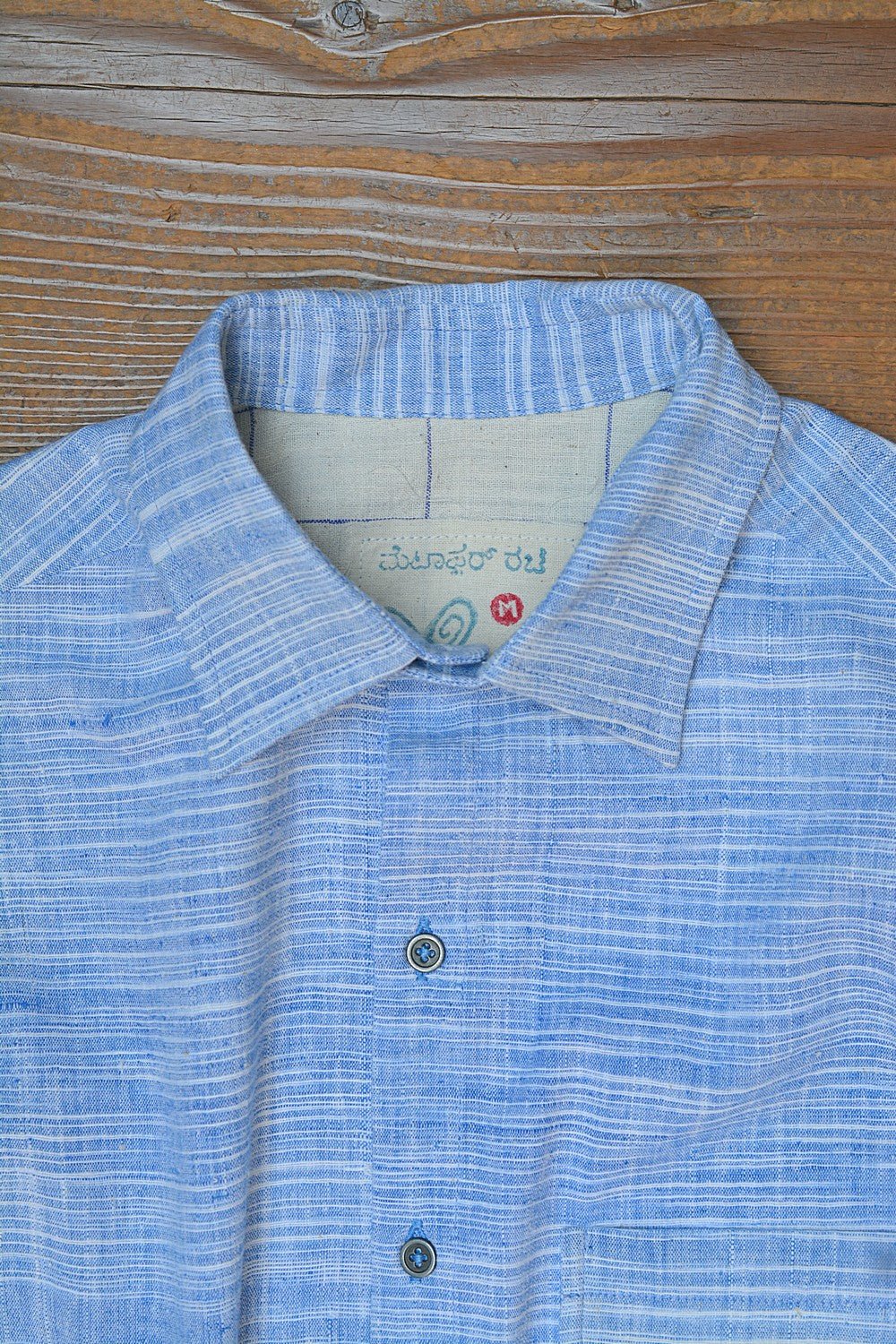 Men's Full Sleeve Pure Cotton Khadi Shirt from Metaphor Racha