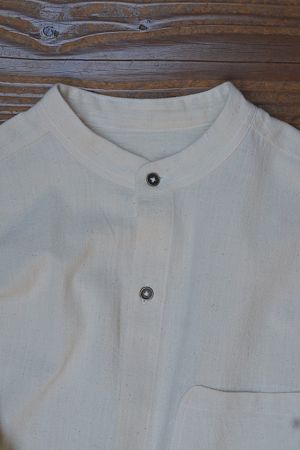 Shop Full-Sleeve Kora Khadi Shirt For Men Online | Metaphor Racha