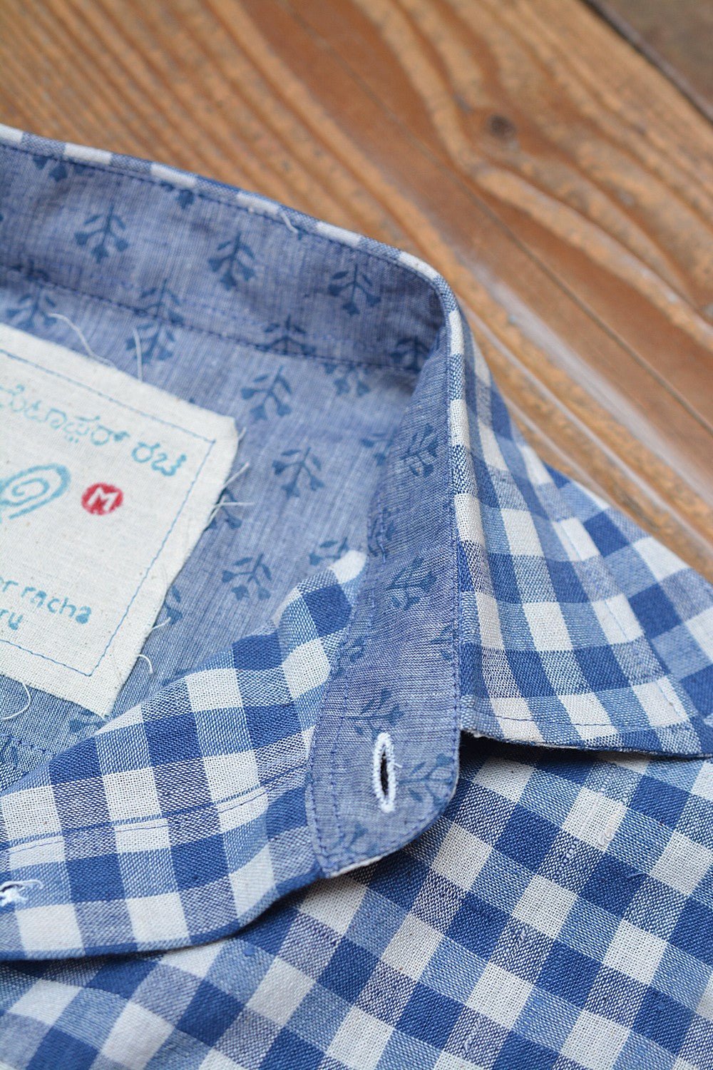 Men's Half-Sleeves Checks Pure Cotton Khadi Shirt | Metaphor Racha