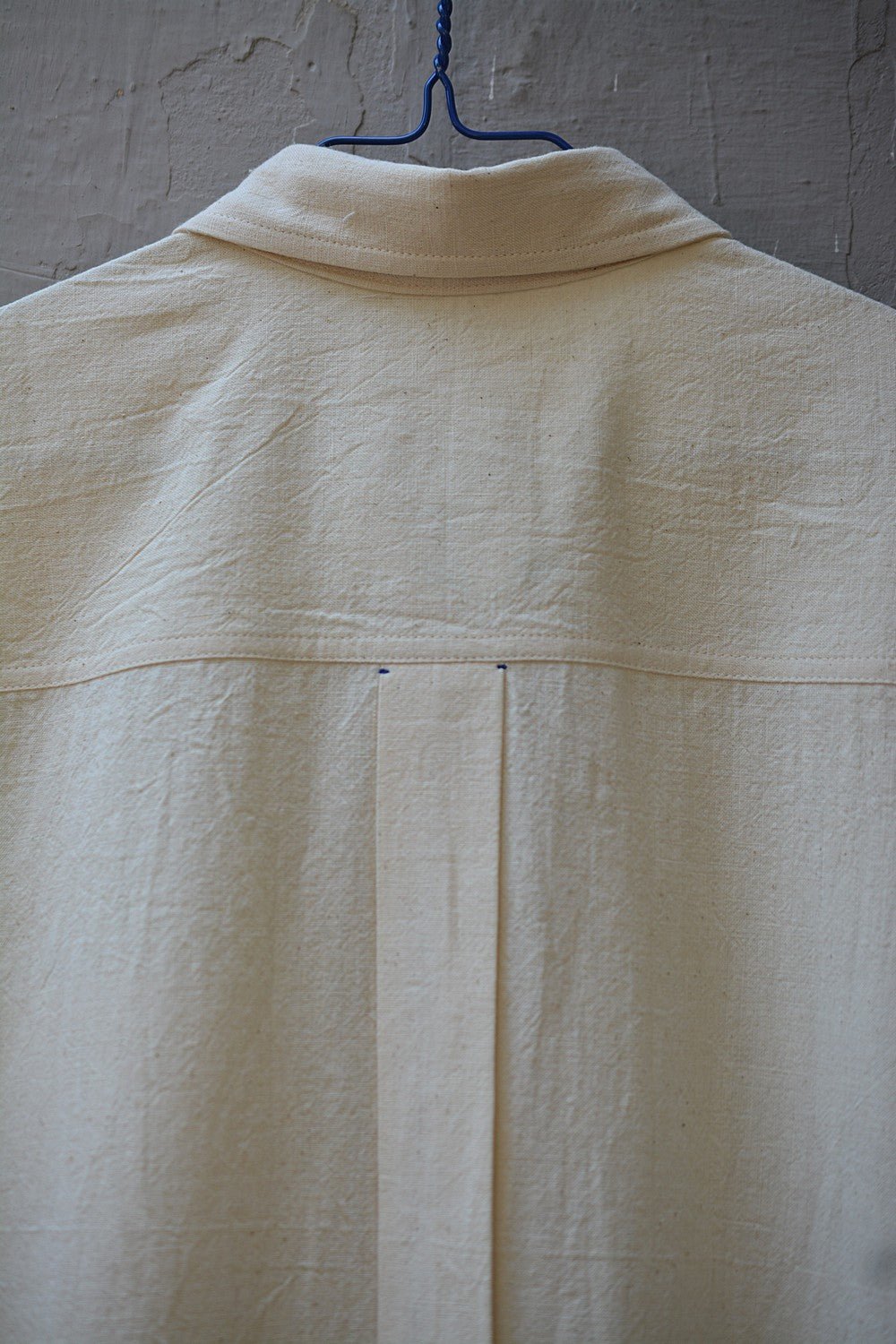 Half-Sleeve Kora Khadi Shirt For Men Online by Metaphor Racha