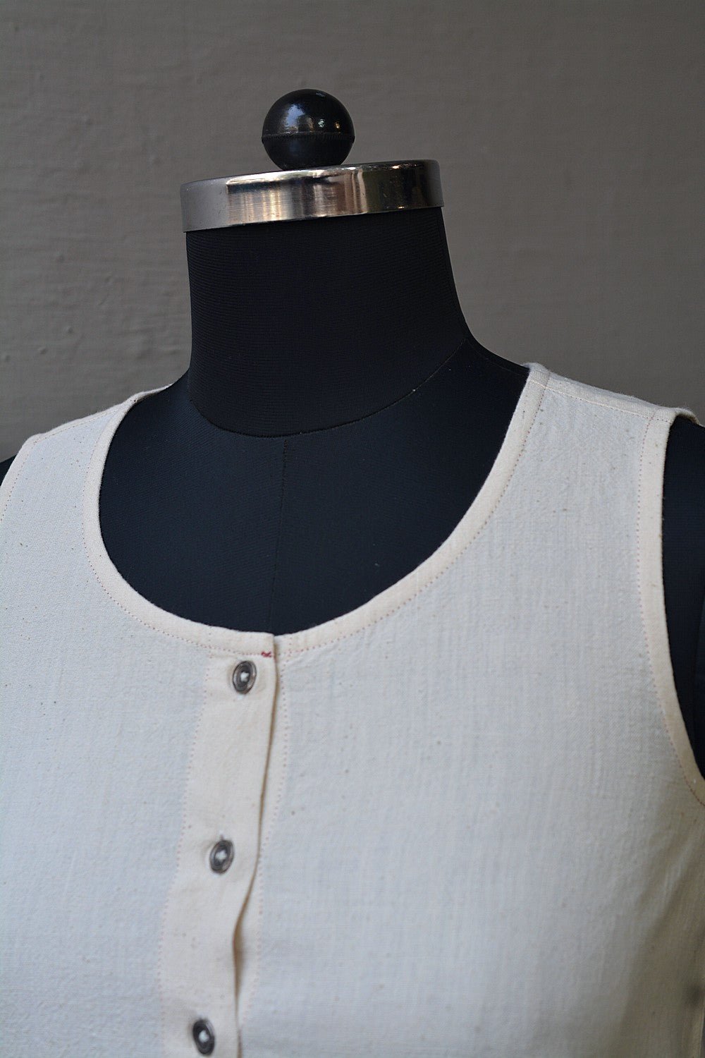 Khadi Sleeveless Dress - metaphorracha