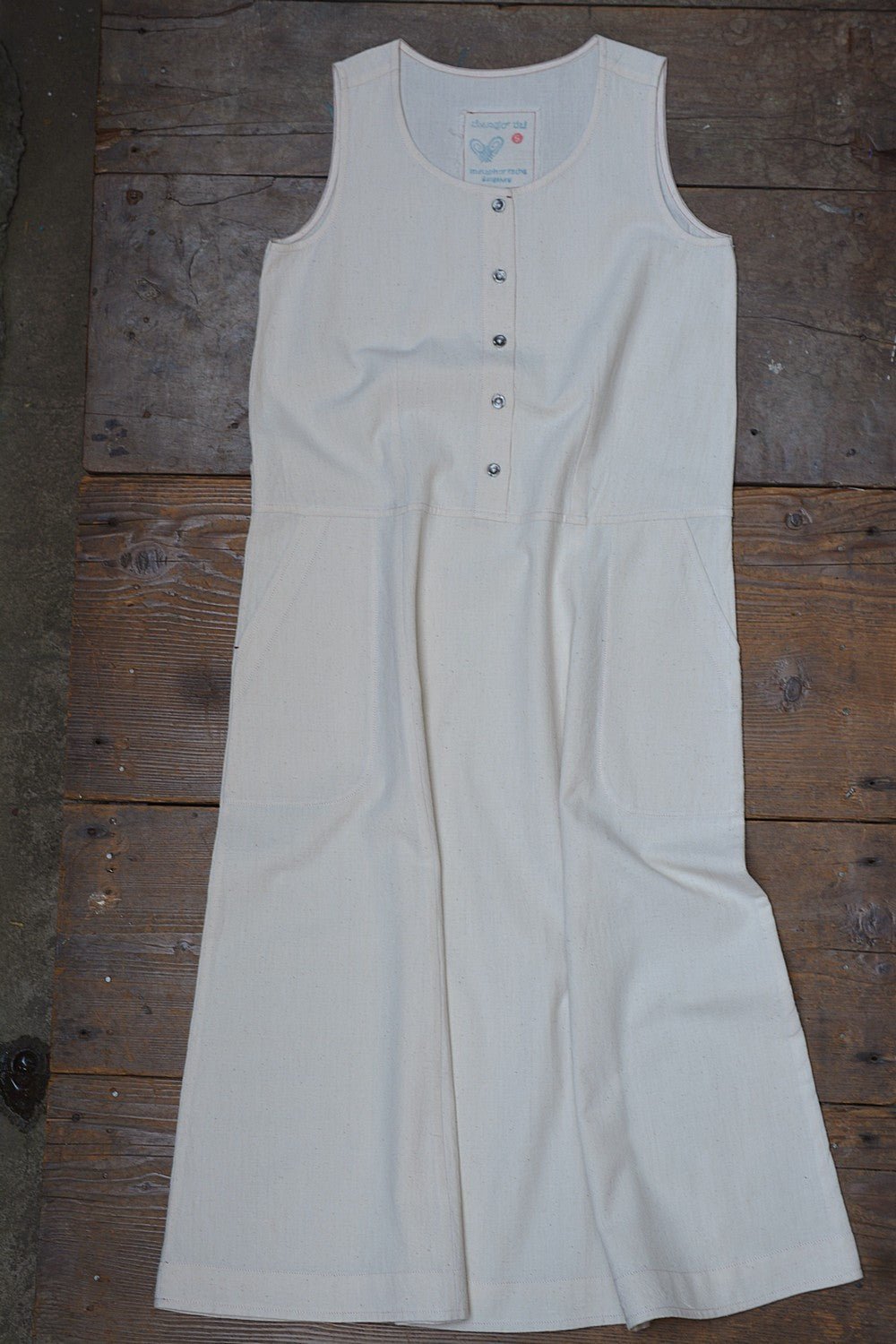 Khadi Sleeveless Dress - metaphorracha