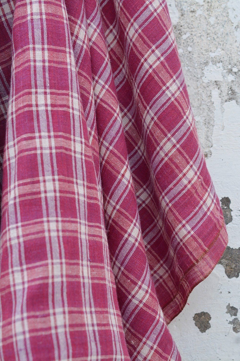 Khadi Stole - Barret Brick Checks - metaphorracha